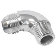 Aeroflow 90° NPT to AN Full Flow Adapter 1" to -16AN, AF522-16S
