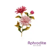 在飛比找momo購物網優惠-【Aphrodite 愛芙晶鑽】彩釉胸針 雛菊胸針 花束胸針