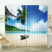 Great Romantic Sailing 3D Blockout Photo Print Curtain Fabric Curtains Window