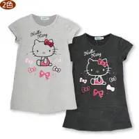 在飛比找ETMall東森購物網優惠-Hello Kitty凱蒂貓 兒童洋裝 短袖衣服 上衣 T恤
