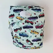 Monarch Ultimate Wipeable Cloth Nappy with Hook and Loop Closure, Turbo Charged