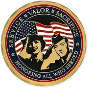 PinMart's Veterans Prayer Challenge Coin, Metal, no gemstone