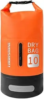[Oimzzr] Dry Bag 10L/20L Large-Capacity Bucket Bag with Shoulder Straps Lightweight Backpack for Rafting, Swimming, Kayaking, Camping Orange 10L