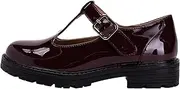 [Kassie Daniela] ~ Lily-2 ~ Girl's Mary Jane Shoes Oxford Dress Shoes Round Toe T-Strap Platform Chunky Low Heel Pumps Shoes