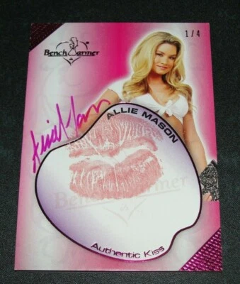2018 Benchwarmer ALLIE MASON Hot For Teacher KISS Print Pink Foil Autograph/4