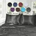 1000TC Silk Satin Single/KS/Double/Queen/King Fitted, Flat Pillowcase Sheet Set