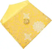 HOODANCOS Buddhist Scriptures Pouch with Chinese Stylish Storage Bag for Jewelry Small Cloth Material Elegant Chic Pouch for Organizing Essentials for School Office