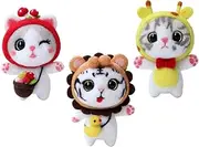 HOODANCOS 3 Sets Needle Felting Kits for Beginners DIY Craft Supplies with Accessories Easy Punch Embroidery Kit for Fun Animal Dolls Present for Craft Lovers