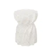 MIUZ Coffee Table Concrete Side Table 35 x 35 x 47.5cm Free Form Design Terrazzo White