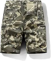 [POSTUSE] Men's Sports Shorts Multifunctional Hiking Cargo Shorts Lightweight Tactical Shorts
