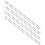 8mm x8mm x250mm Clear Solid Acrylic Square Rod PMMA Bar 4X