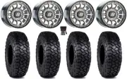Sedona Sano Bdlk 15x7 Wheels Ct 35" Intersect Tires Kawasaki Mule Pro FXT KRX