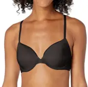 Calvin Klein Constant Convertible Strap Lightly Lined Demi Bra Black Size 32 D