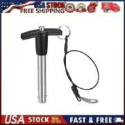 T Handle Lock Pins 15/32" Pin 2-3/4" Stainless Steel Push-Button 12mm-70mm