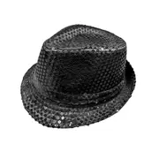Unisex Sequins Trilby Hat