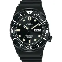 在飛比找蝦皮商城優惠-【ALBA】雅柏 東京潛水風格機械錶-黑膠帶/42.4mm(