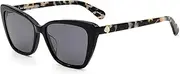 [Kate Spade New York] Women's LUCCA/G/S Sunglasses, Black, 55 mm