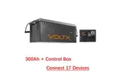 VoltX 12V 300Ah Lithium Battery + Switch Panel ON-OFF Control Box (Connect 17 Devices)