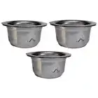 PodMkr Stainless Steel Reusable Coffee Pods for Nespresso Vertuo 3 Pack