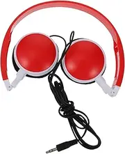 SWOOMEY 1pc Headphones Blank Earring Pendants Adjustable Speaker Acoustic Ear Pillow Power Speakers Voice Desktop Speaker Recorder Computer Headphones Amp Earring Pillow Red