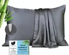 Zipper Pillow Cases Standard - 100% Viscose Bamboo Pillowcase 2-Pack Zip Up P...