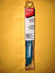 Makita 723083-A-5, 6" Reciprocating Saw Blade, Progressive, 5/pk