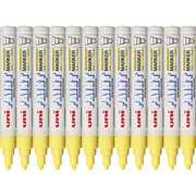 Uni-Ball PX-20 Paint Marker Bullet Tip 2.2mm Yellow UNI PX20 Box 12