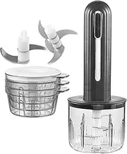 Electric Garlic Chopper | USB Charging Vegetable Grinder | Cordless Portable Garlic Chopper for Salad Making Baby Meal Vegetable Prep Onion Dicing Meat Grinding Mincing Fruit