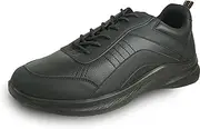 [vangelo] Professional Slip Resistant Men Work Sneaker Shoe for Food Service Health Care Nurse Nick and Jimmy Black