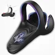 Vibrator Vibrating penis Ring & Penis Ring enis Sexual Stimulation Device with 9 Powerful Vibrations,Men's silicone soft ring cock ring Sex Toy Silicone Cock Rings for Men Sex Toy