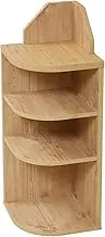 JK Plan Lycka Land FLL-0064-NA Under Counter Storage, Corner Rack, Country Design, Triangle Rack, 3 Tiers, Rounded Corners, Rack, Height 31.5 inches (80 cm), Dining Storage