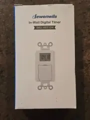 DEWENWILS HIDT12W Indoor in Wall Light 7 Day Programmable Digital Timer Switch