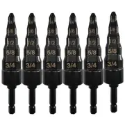 6Pcs Pipe Expander Swaging Drill Bit Swage Tube Expander Soft HVAC Repair8726