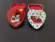 2 Christmas Candles in Christmas Box