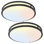 16Inch LED Ceiling Light Fixtures, Flush Mount Light Fixtures 50W, 5CCT Adjus...