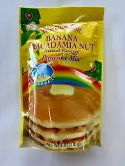 Hawaiian Sun Banana Macadamia Nut Pancake Mix 6oz Bag x1
