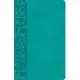 CSB Large Print Personal Size Reference Bible, Teal Leathertouch, Indexed