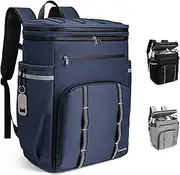 Simaixing Backpack Coolers Insulated Leak Proof, 45 Cans Beach Cooler Backpack, Large Capacity Ice Chest Backpack, Waterproof Soft Cooler Bag Lunch Backpack for Men Women Camping Hiking