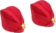 [OATIPHO] 4 Pcs Berets Hat Stewardess Boat Cap Sailor Dance Hat Berets Cap
