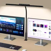 Desk Lamp, 3 Colors Stepless Dimming LED Desk Lamps for Home Office Adjustable M
