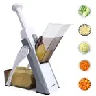 Safe Mandoline Slicer for Kitchen, Vegetable Food Potato Chip Slicer Maual Ad...