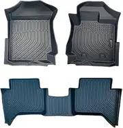 3D /5D TPE All Weather Floor Mats Liner for Ford Ranger PX PX2 PX3 Dual Cab 2011-2022 - Right Hand Drive