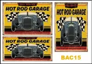 1:24 1:25 SCALE HOT ROD GARAGE SIGNS BUILDING WATERSLIDE DECALS BAC15