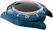 BRRTMTPAOK 40MM Synthetic Sapphire Glass Bubble Mirror SUB Watch Case + Strap For NH35/NH36 Movement watch case