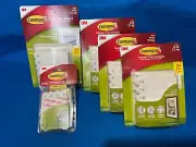 LOT OF 5 PACKS - 3M Command Picture Hanging Strips - 99 16 LB Strips + 60 Poster