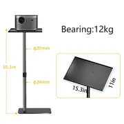 Adjustable Projector Support Stand Metal Holder Multi-angle 360° Rotating Projector Bracket for Film Video Projector A Type KR