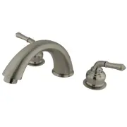 Kingston Brass KC368 Two-Handle Roman Tub Faucet, Brushed Nickel, Nickel