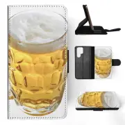 FLIP CASE FOR SAMSUNG GALAXY|ALCOHOLIC BEER MUG FROTH #1