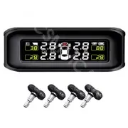 TPMS LCD Car Wireless Solar Tire Pressure Detector Monitoring System W/4 Sensors (for: Renault)