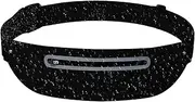 Running Waist Pack - Jogging Waist Pack | Waterproof and Sweatproof Belt for Running | 40x11.5cm Portable Slim Lightweight Sports Workout Exercise Fitness Phone Holder Bag for Men and Women, Black